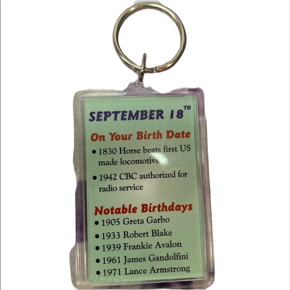 🇺🇸 Virgo Keychain September 18 Birthday - Picture 2 of 2